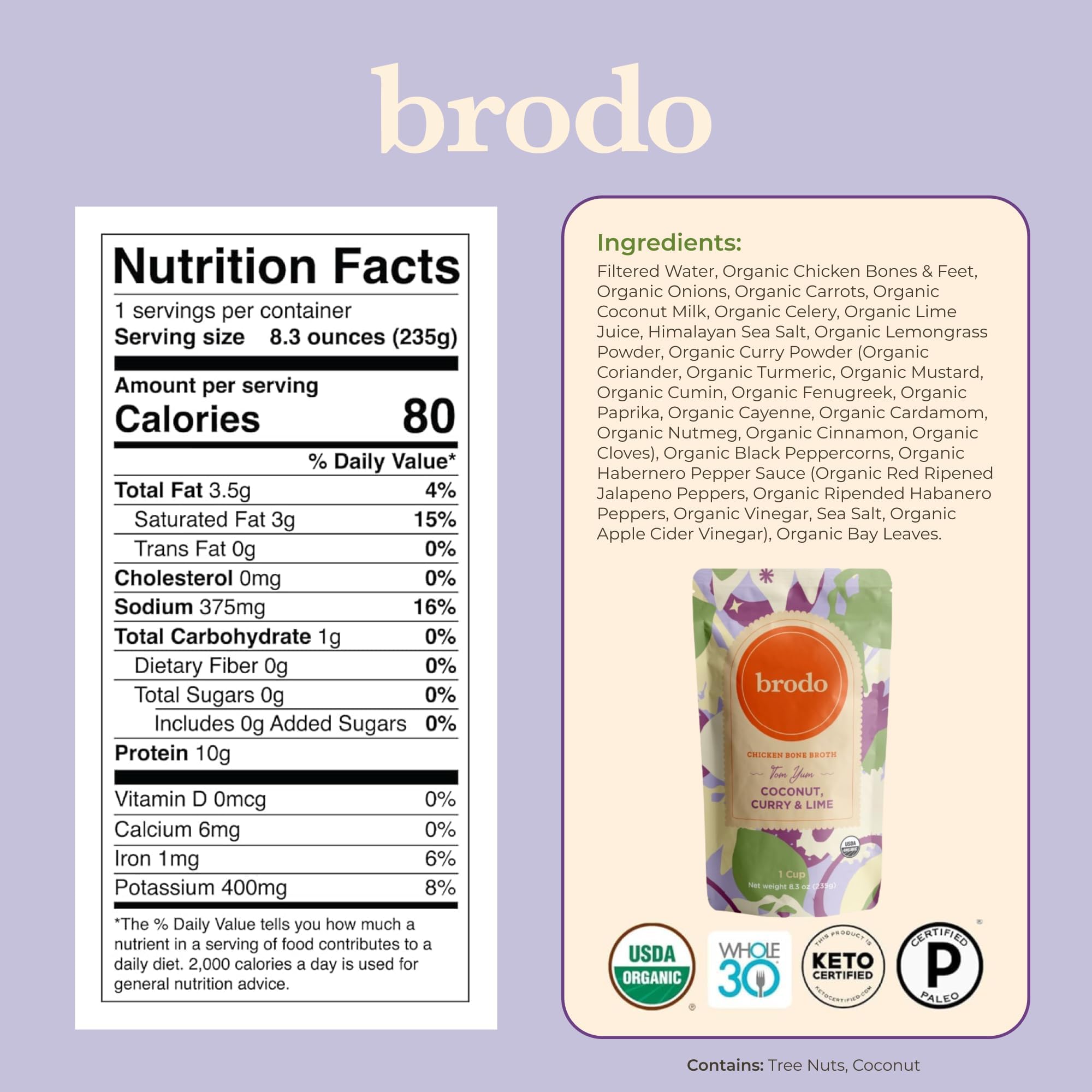 Brodo Organic Variety Collagen Bone Broth lifestyle scene