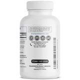 Bronson Alpha Lipoic Acid 600 MG vegan capsules on a wooden table