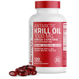 Bronson Antarctic Krill Oil 1000mg softgels front view