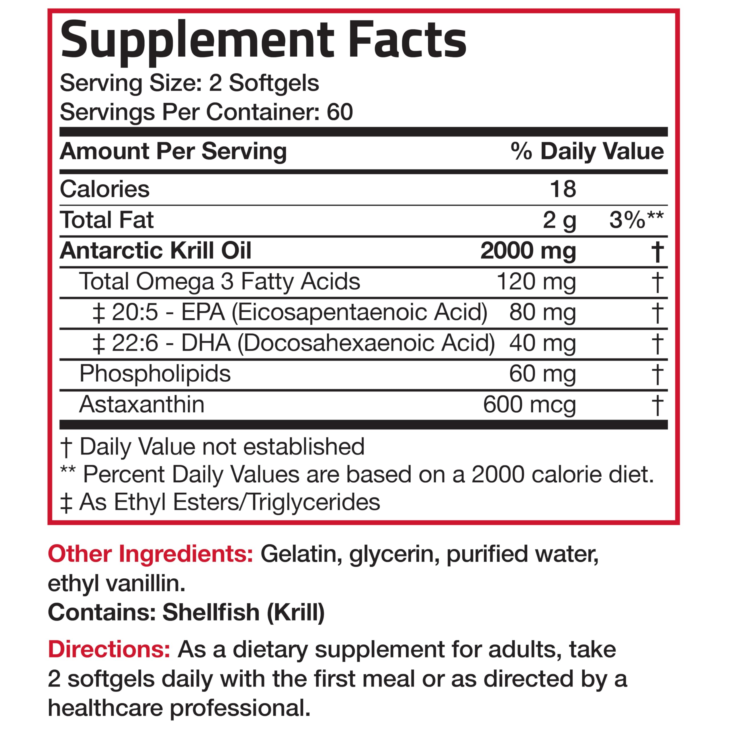Bronson Antarctic Krill Oil softgels in a glass of water