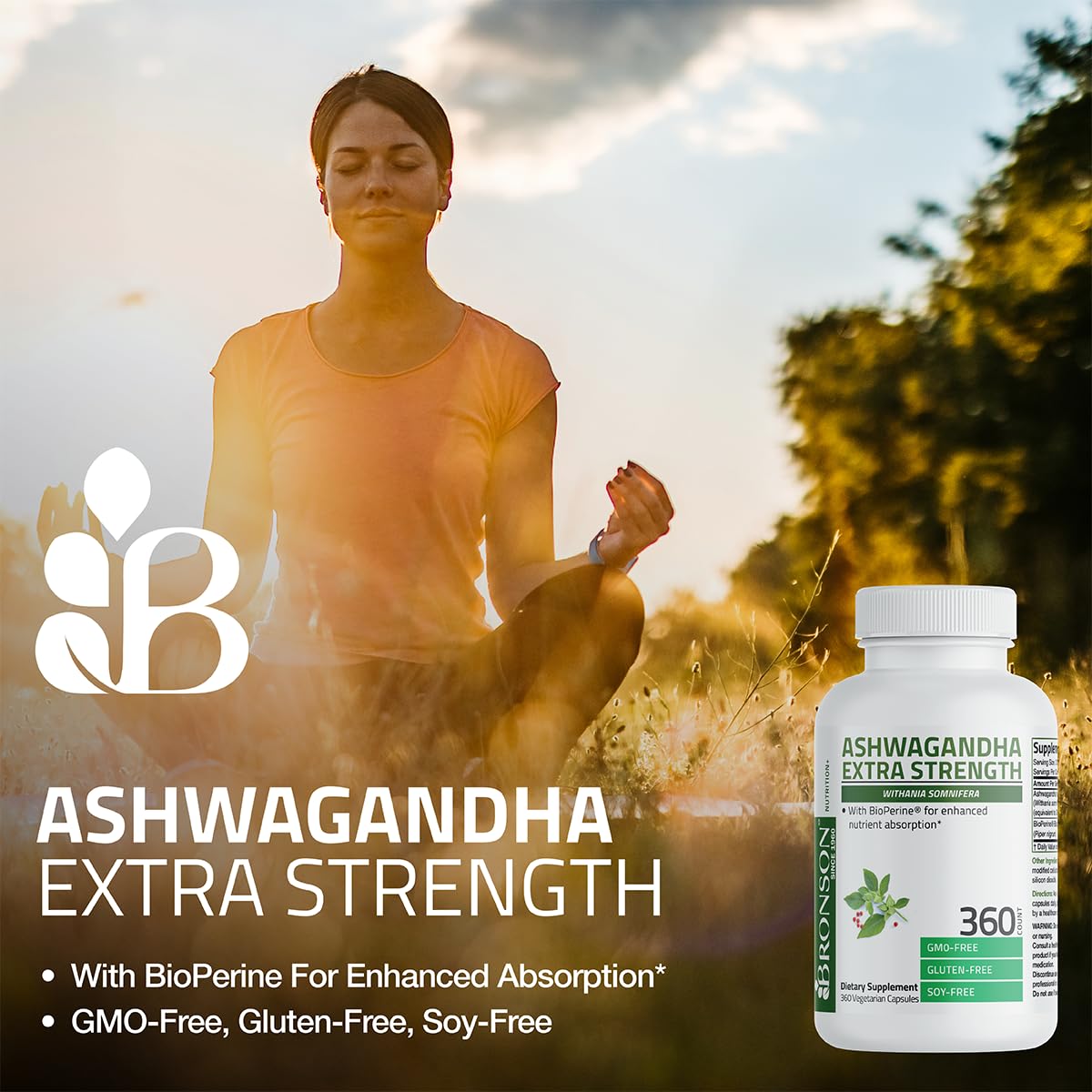 Bronson Ashwagandha Extra Strength ingredients list
