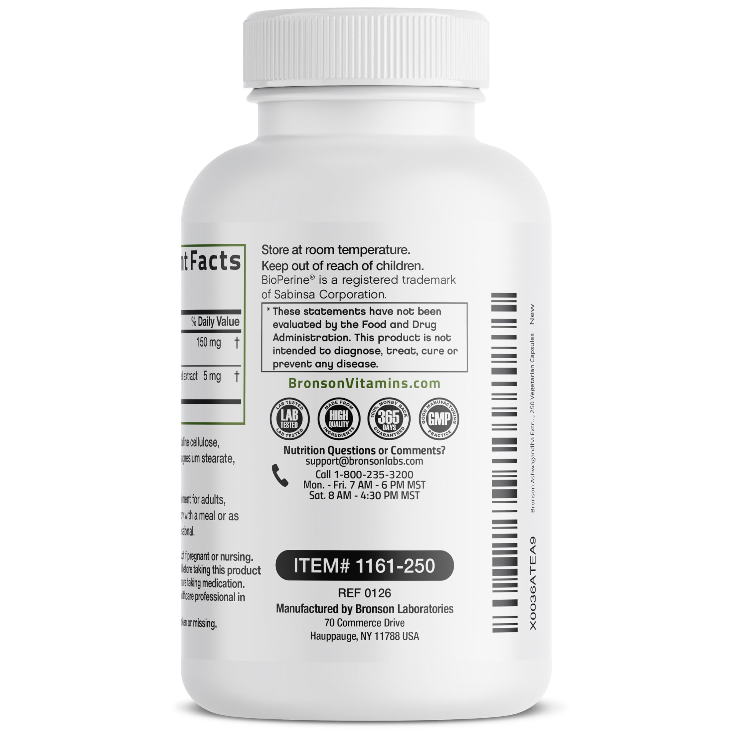 Bronson Ashwagandha Extra Strength product with herbs