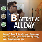 Bronson B-Complex Vitamins 340g bottle with cap