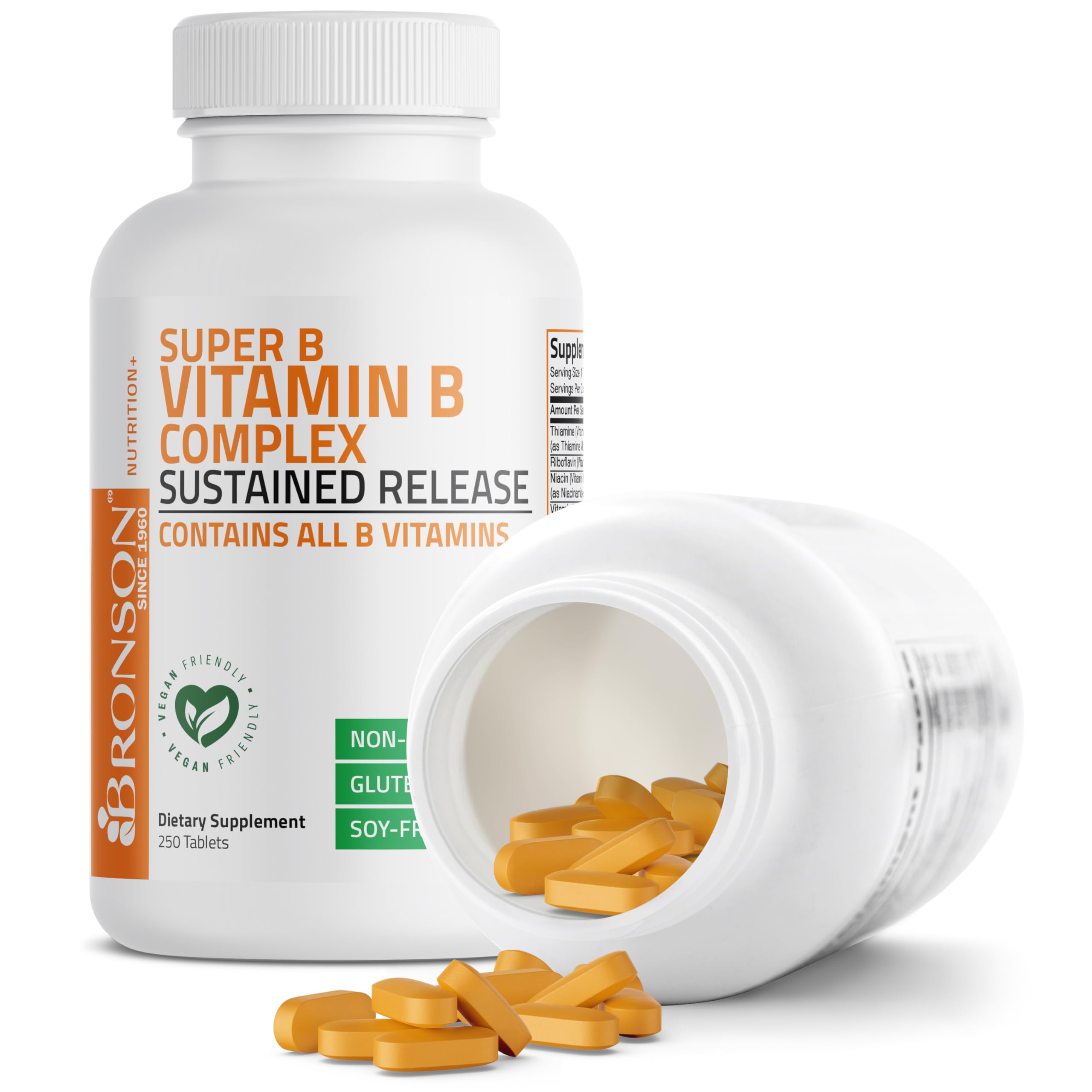 Bronson B-Complex Vitamins 340g with measuring spoon