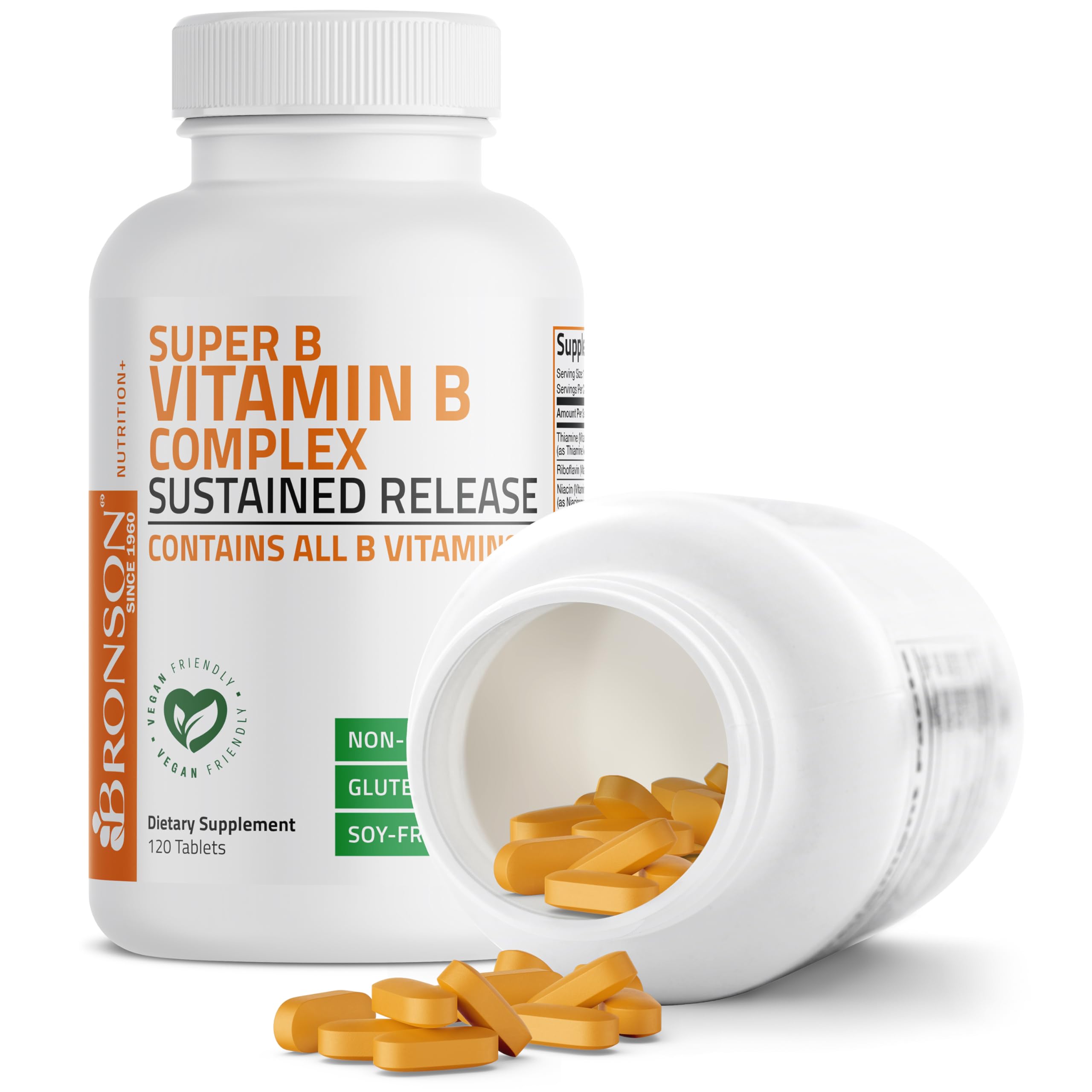 Bronson B-Complex Vitamins 60 Tablets packaging
