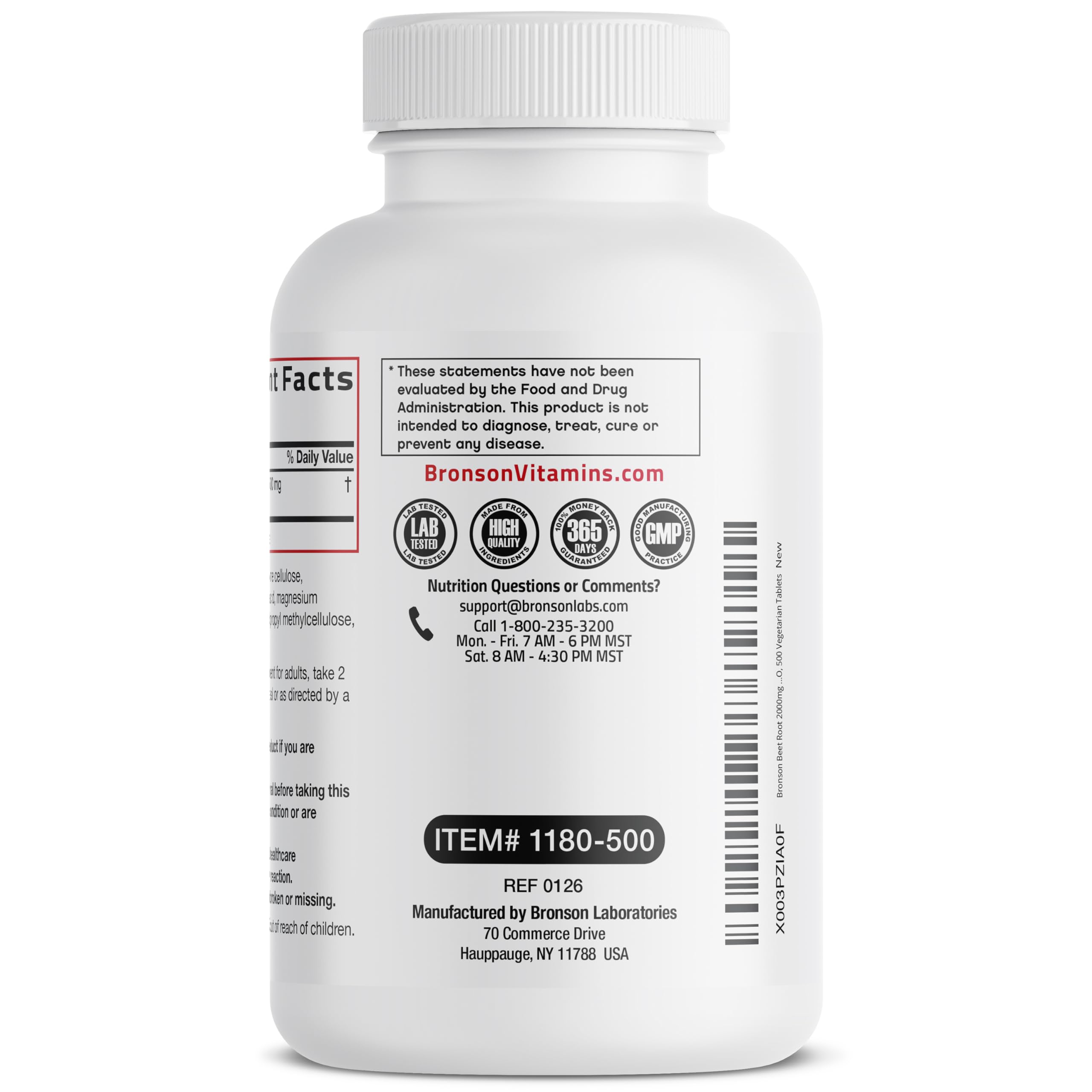Bronson Beet Root Extract 290g with health supplements