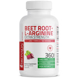 Bronson Beet Root + L-Arginine 2000mg capsules bottle with label