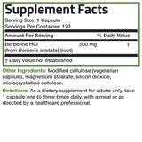 Bronson Berberine HCl 500mg vegetarian capsules on a wooden table