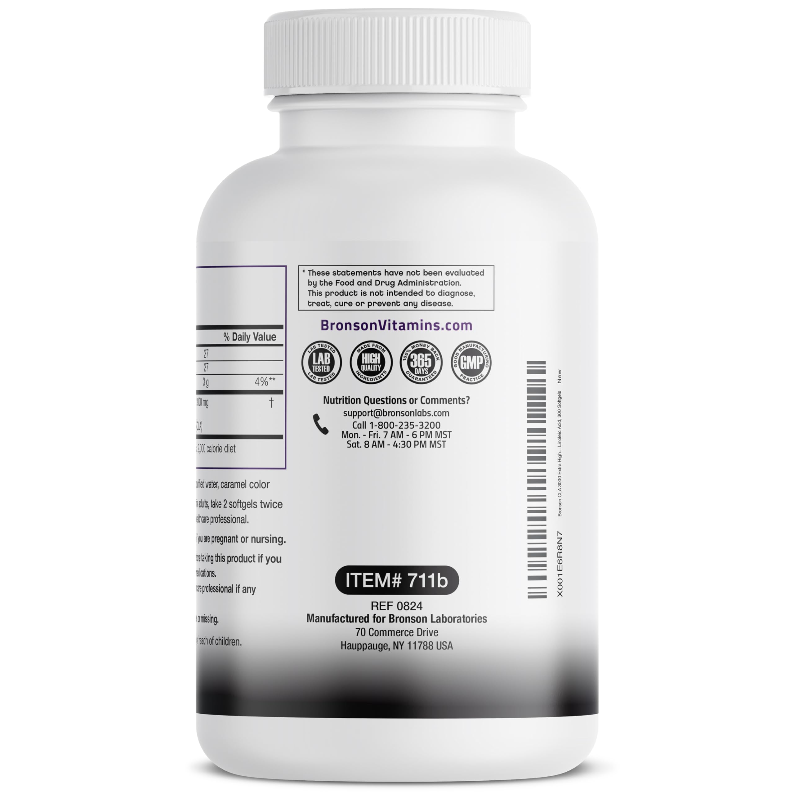 Bronson CLA Softgels showing the softgel texture