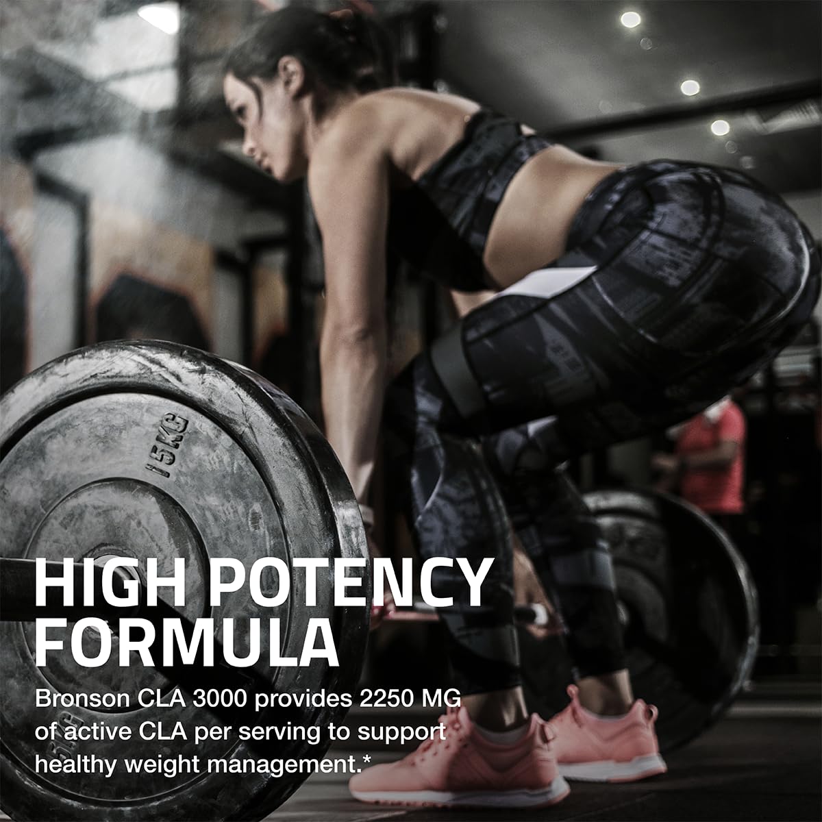 Bronson CLA Softgels side view of the bottle
