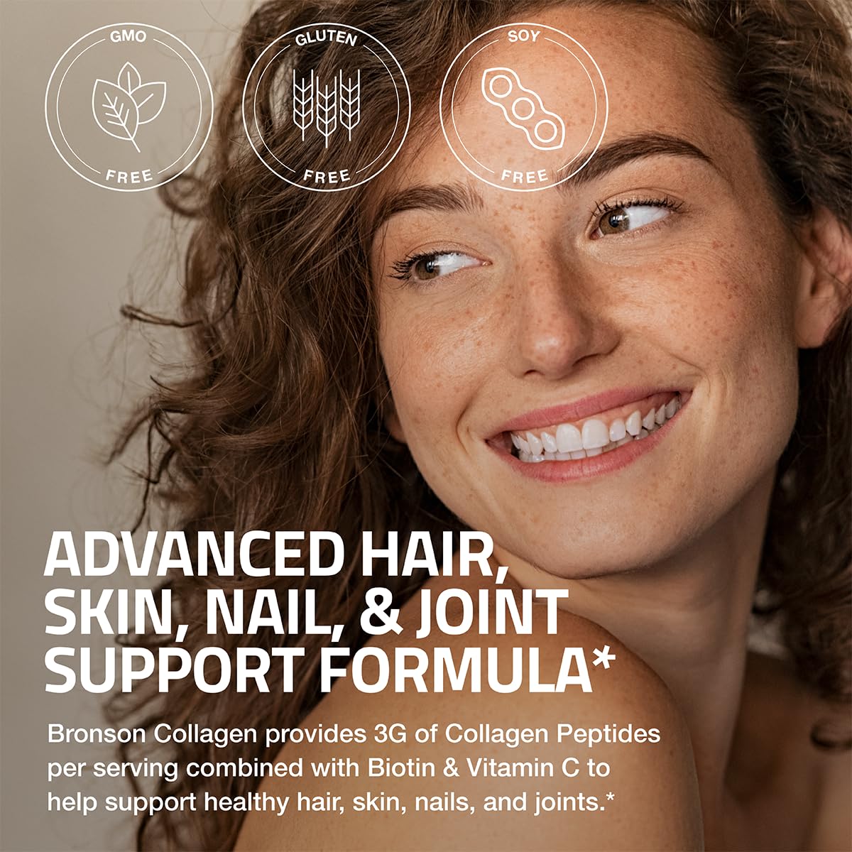 Bronson Collagen Biotin & Vitamin C tablet ingredients list