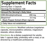 Bronson DIM Supplement 200 MG on a wooden table