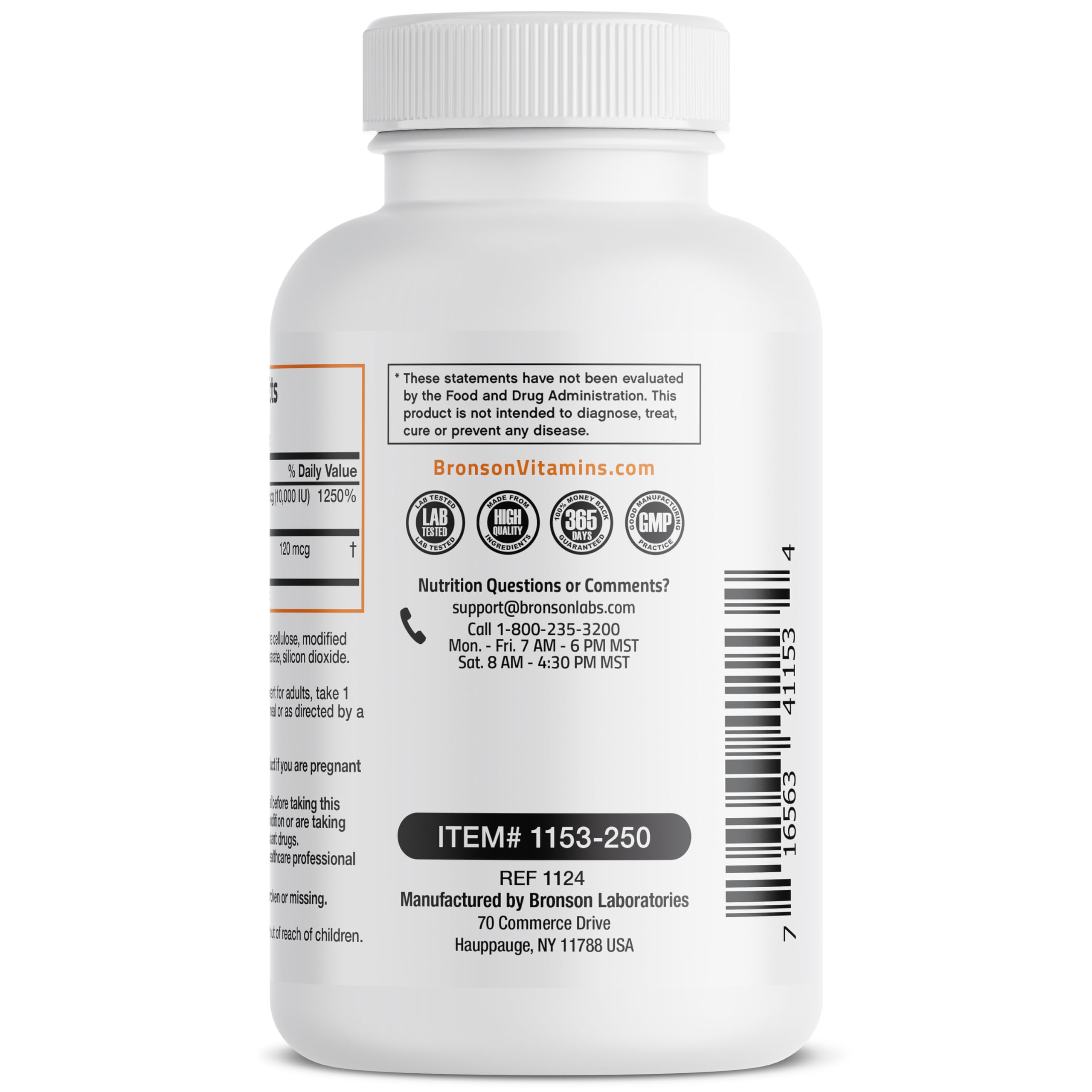 Bronson Extra Strength K2 + D3 10000 IU capsules opened bottle