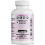 Bronson Folic Acid 800 mcg supplement on a wooden table