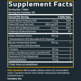 Bronson Ginkgo Biloba 100g supplement packaging details