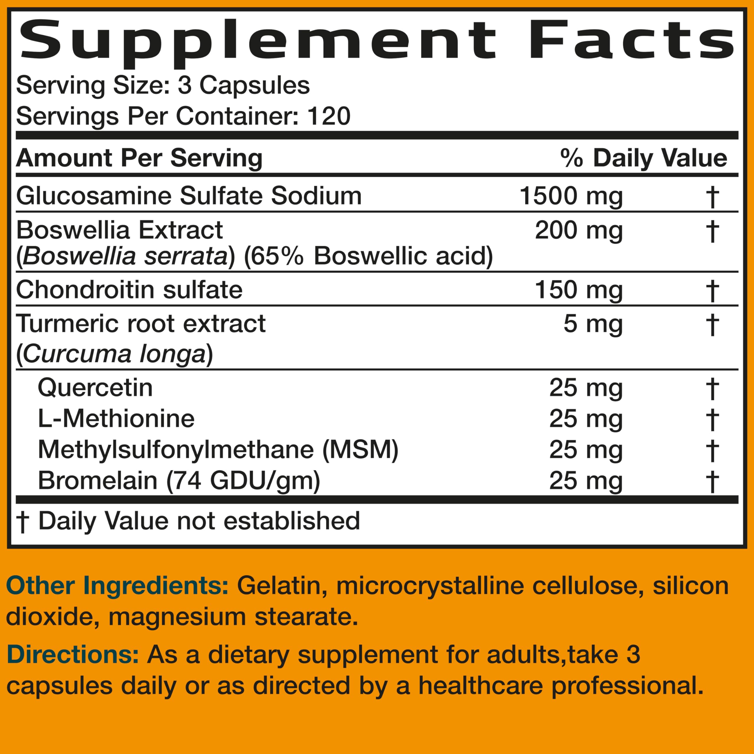 Bronson Glucosamine Chondroitin Turmeric & MSM in a lifestyle setting