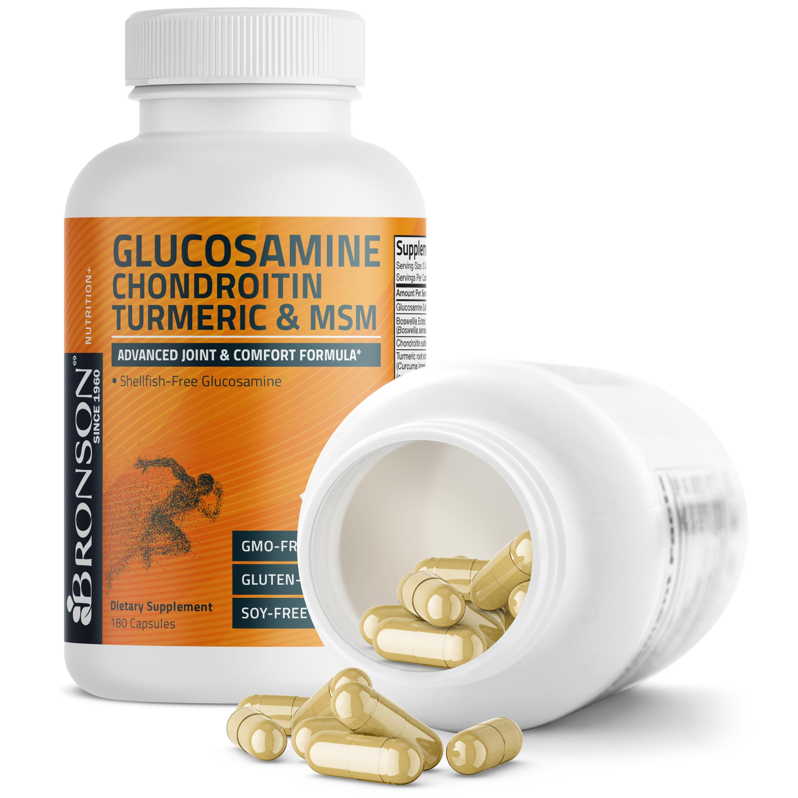 Bronson Glucosamine Chondroitin Turmeric & MSM ingredients list