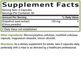 Bronson Grapefruit Seed Extract capsule in hand