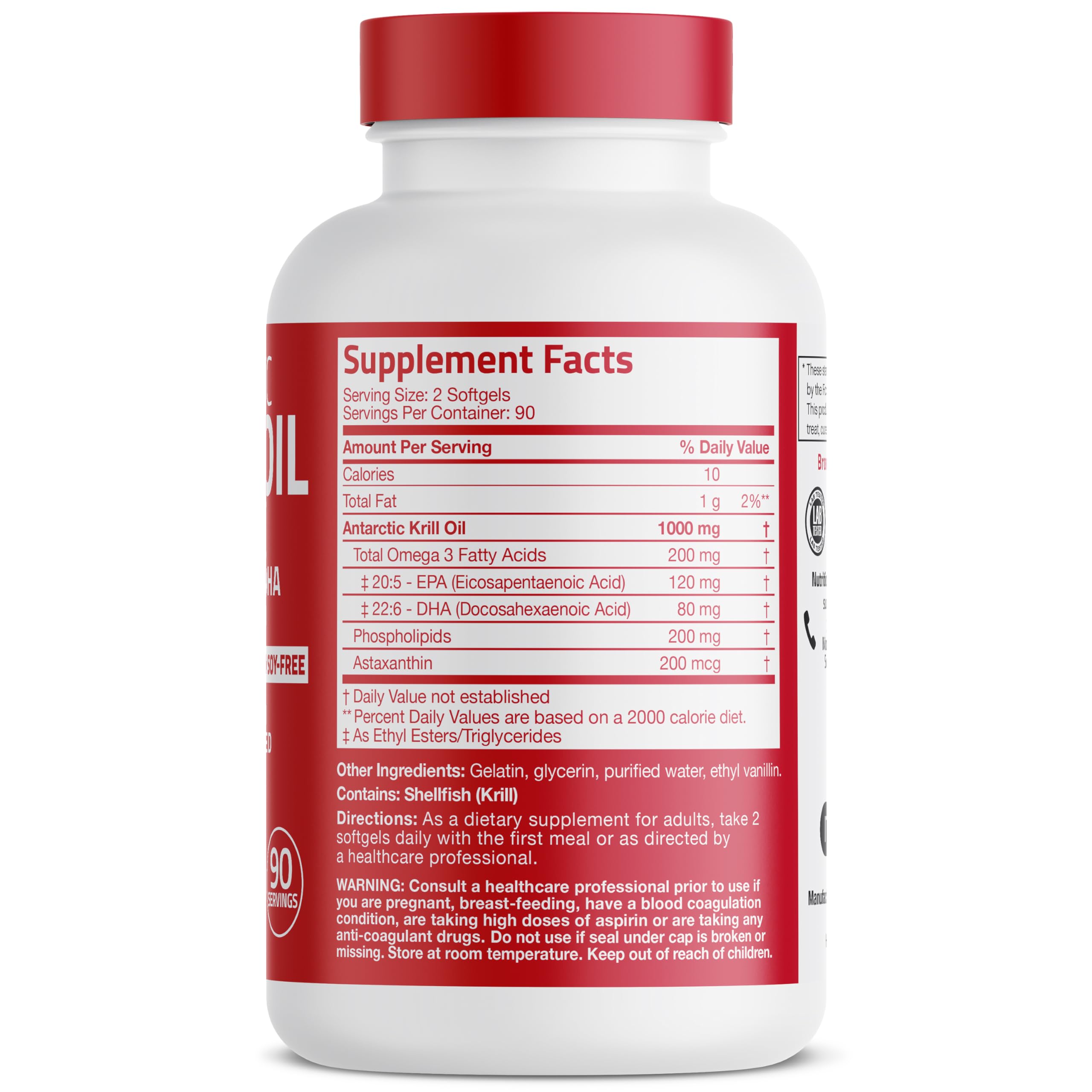 Bronson Krill Oil 1000mg softgels close-up of softgels