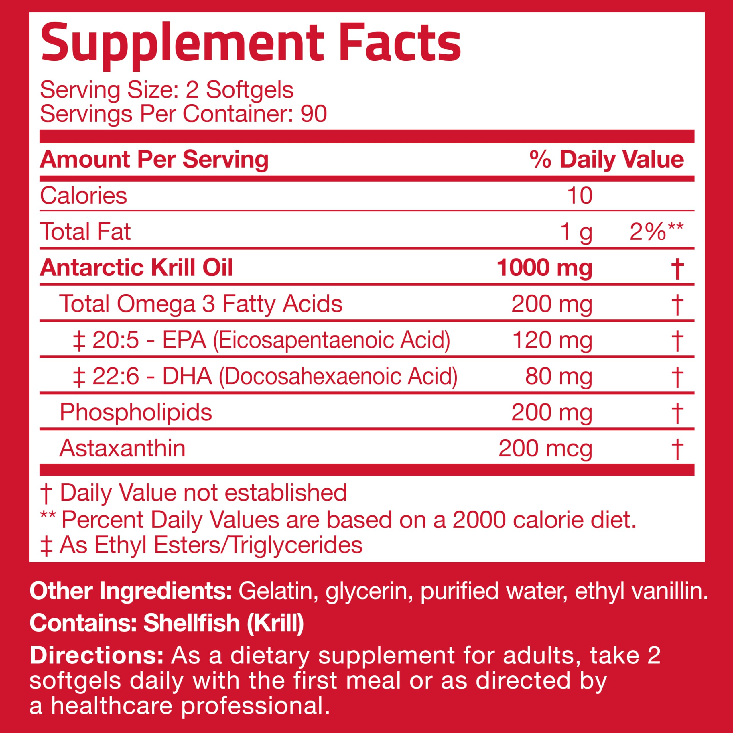 Bronson Krill Oil 1000mg softgels on a wooden table