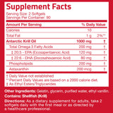 Bronson Krill Oil 1000mg softgels on a wooden table