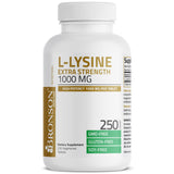 Bronson L-Lysine Extra Strength 1000 MG Vegetarian Tablets back view