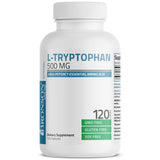 Bronson L-Tryptophan 500 MG capsules close-up of capsules