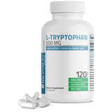 Bronson L-Tryptophan 500 MG capsules front view