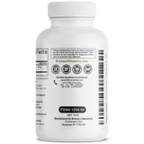 Bronson Lion's Mane Mushroom Capsules 500MG capsules on a wooden surface