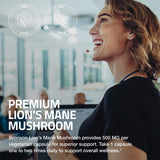 Bronson Lion's Mane Mushroom Capsules 500MG nutritional information