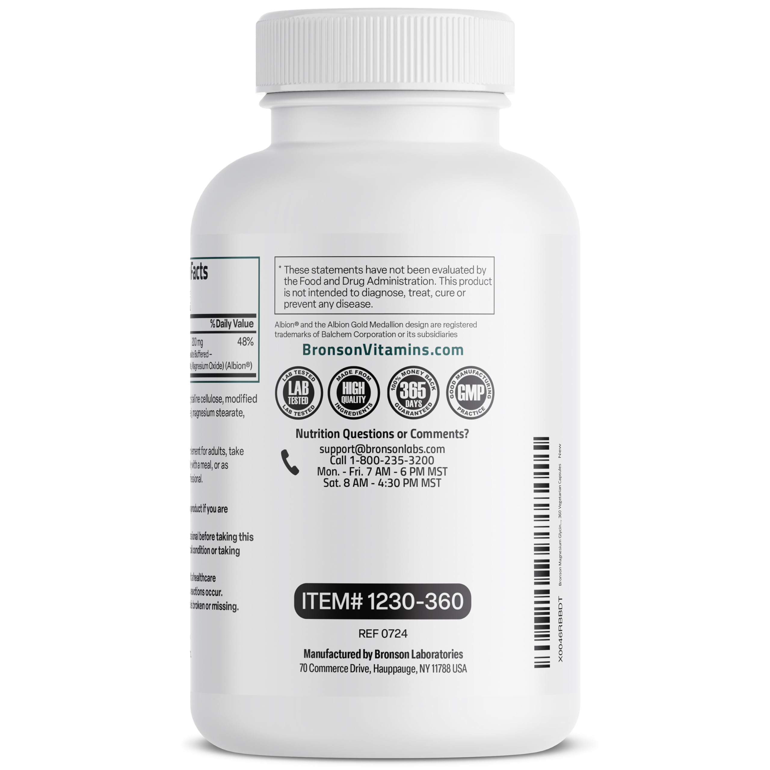 Bronson Magnesium Glycinate Chelate 372g lifestyle scene