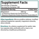 Bronson Magnesium Glycinate Chelate 372g on a wooden table