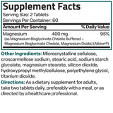 Bronson Magnesium Glycinate Chelate Buffered Extra Strength 400mg displayed with other supplements