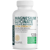 Bronson Magnesium Glycinate Chelate Buffered Extra Strength 400mg label close-up