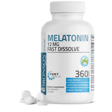 Bronson Melatonin 12 mg Fast Dissolve Peppermint Lozenges front view