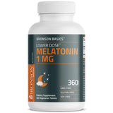 Bronson Melatonin 1MG Vegetarian Tablets front view