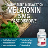 Bronson Melatonin 5mg Cherry Tablets side view