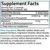 Bronson Melatonin 5mg Fast Dissolve Peppermint Lozenges in hand