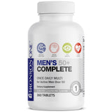 Bronson Men's 50+ Complete Multivitamin 60 Tablets tablet close-up