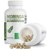 Bronson Moringa Extra Strength capsule bottle back view