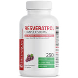 Bronson Resveratrol Complex 500 MG back view of bottle