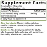 Bronson Saw Palmetto packaging on a table