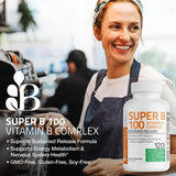 Bronson Super B 100 Vitamin B-Complex tablet close-up