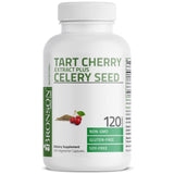 Bronson Tart Cherry Extract & Celery Seed supplement capsule close-up