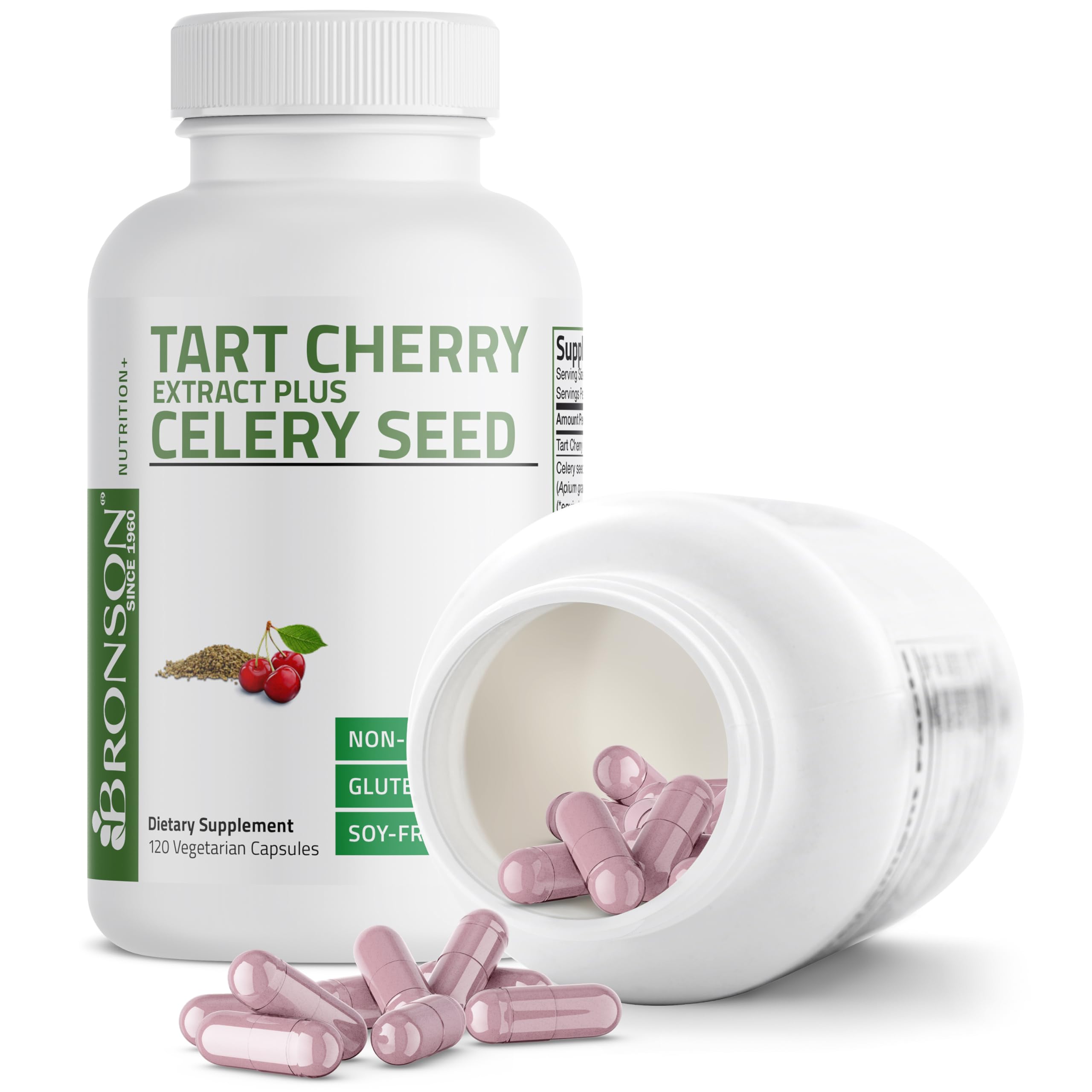 Bronson Tart Cherry Extract & Celery Seed supplement packaging