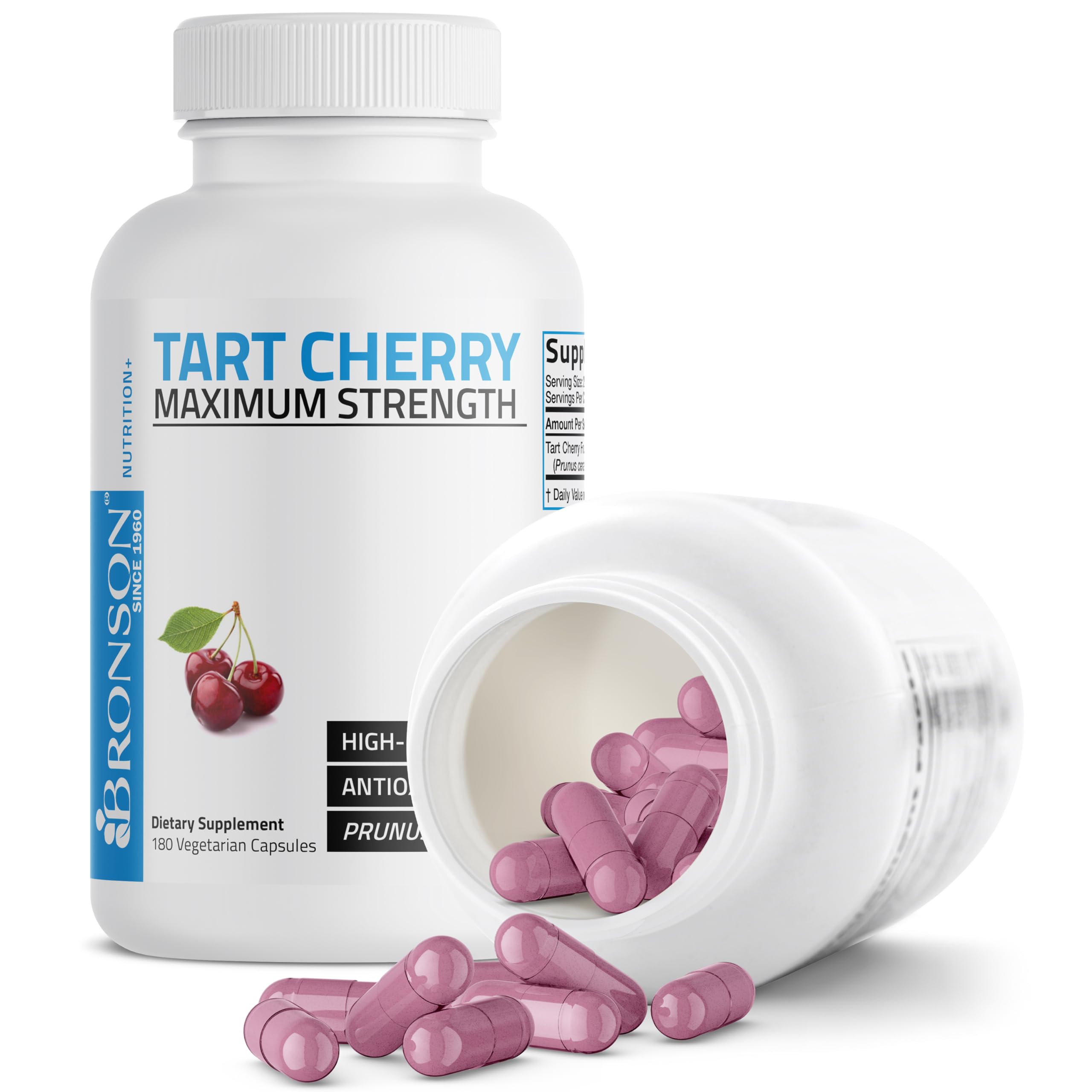 Bronson Tart Cherry Fruit Extract 159g capsule close-up