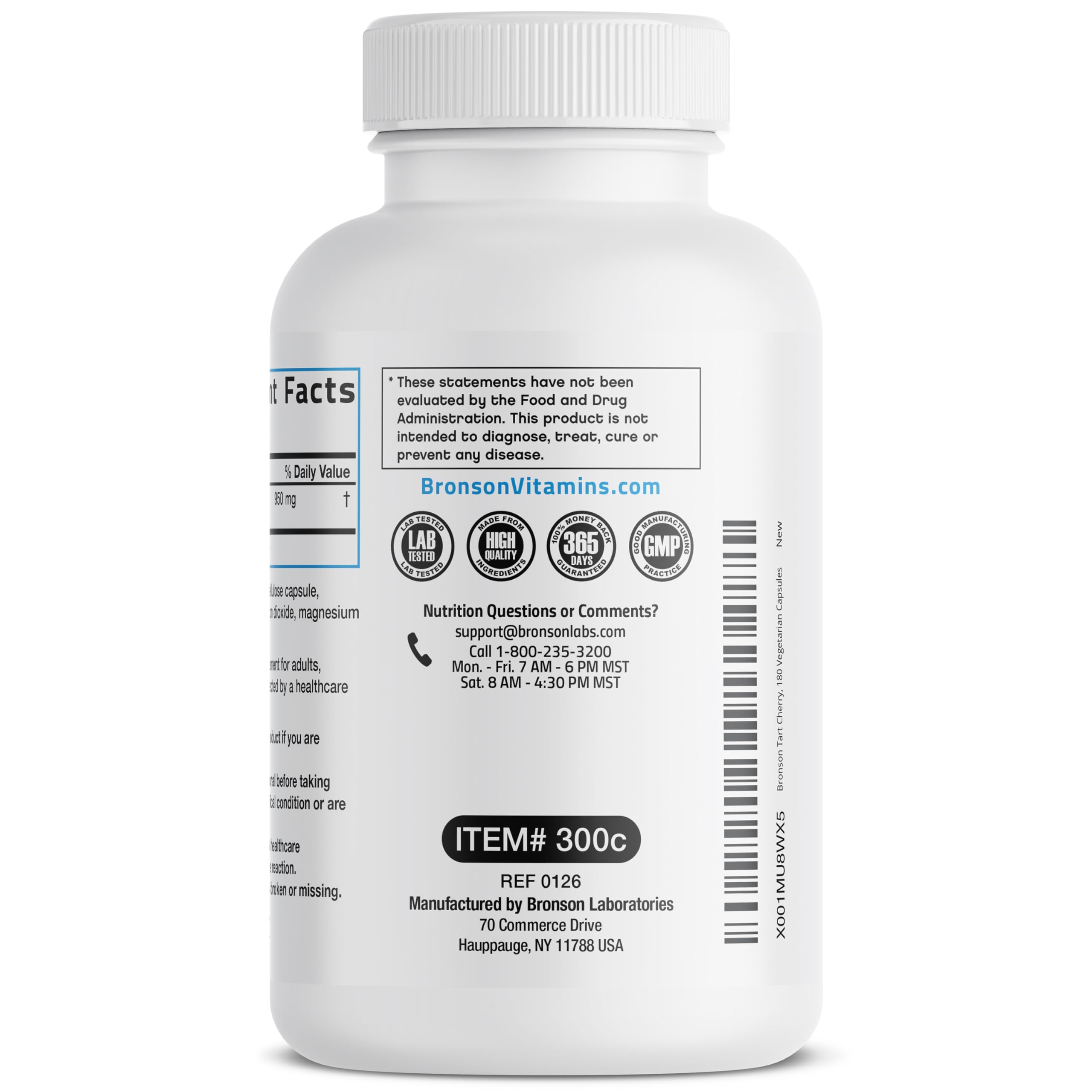 Bronson Tart Cherry Fruit Extract 159g packaging