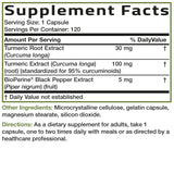 Bronson Turmeric Complex 1000mg Capsules with measuring spoon