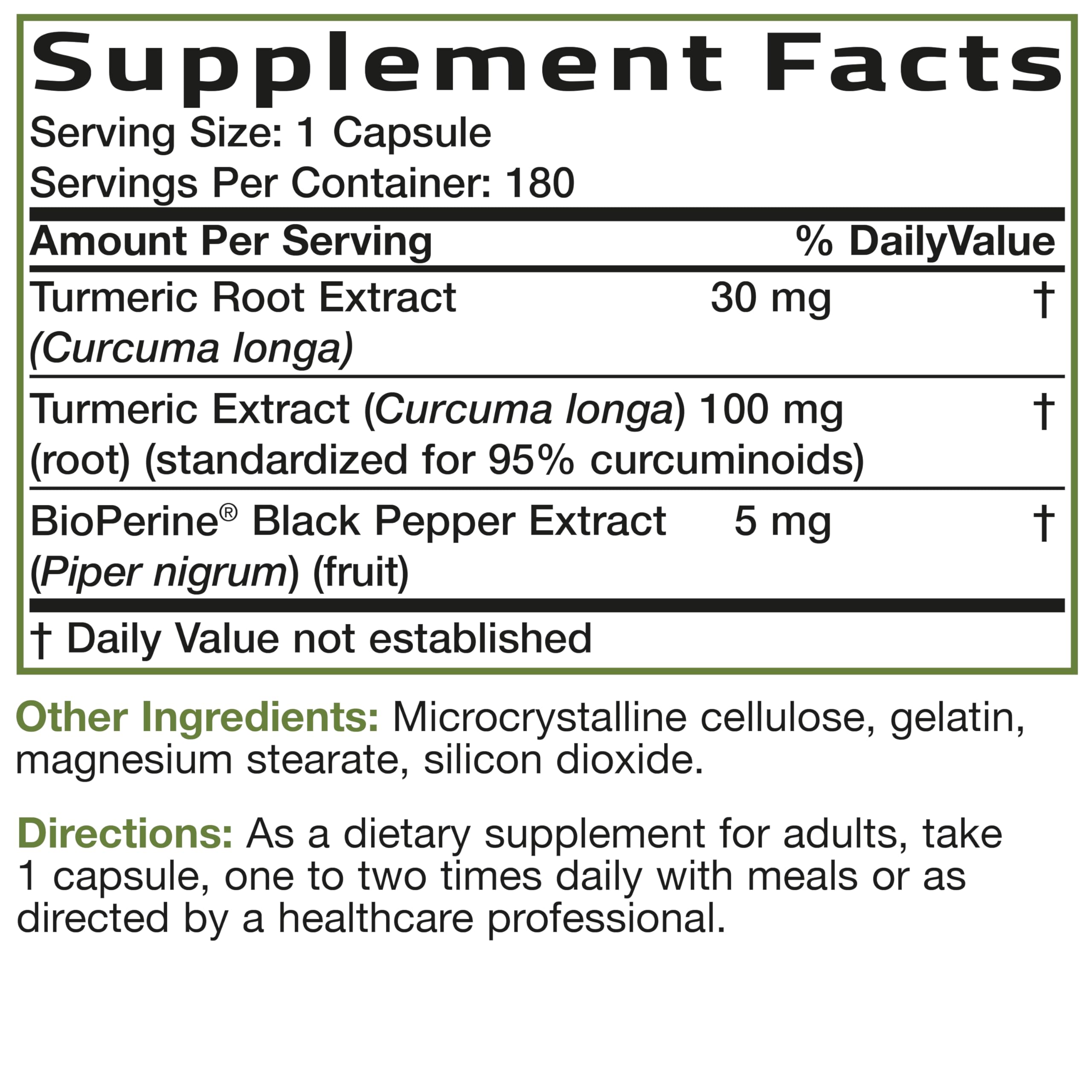 Bronson Turmeric Curcumin Complex 159g on a wooden table