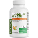 Bronson Turmeric + Ginger supplement ingredients list